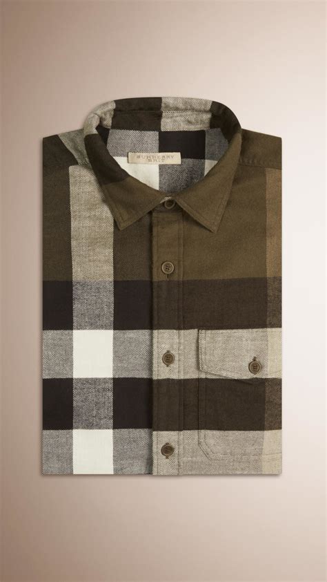 burberry olive check|Burberry signatures for men.